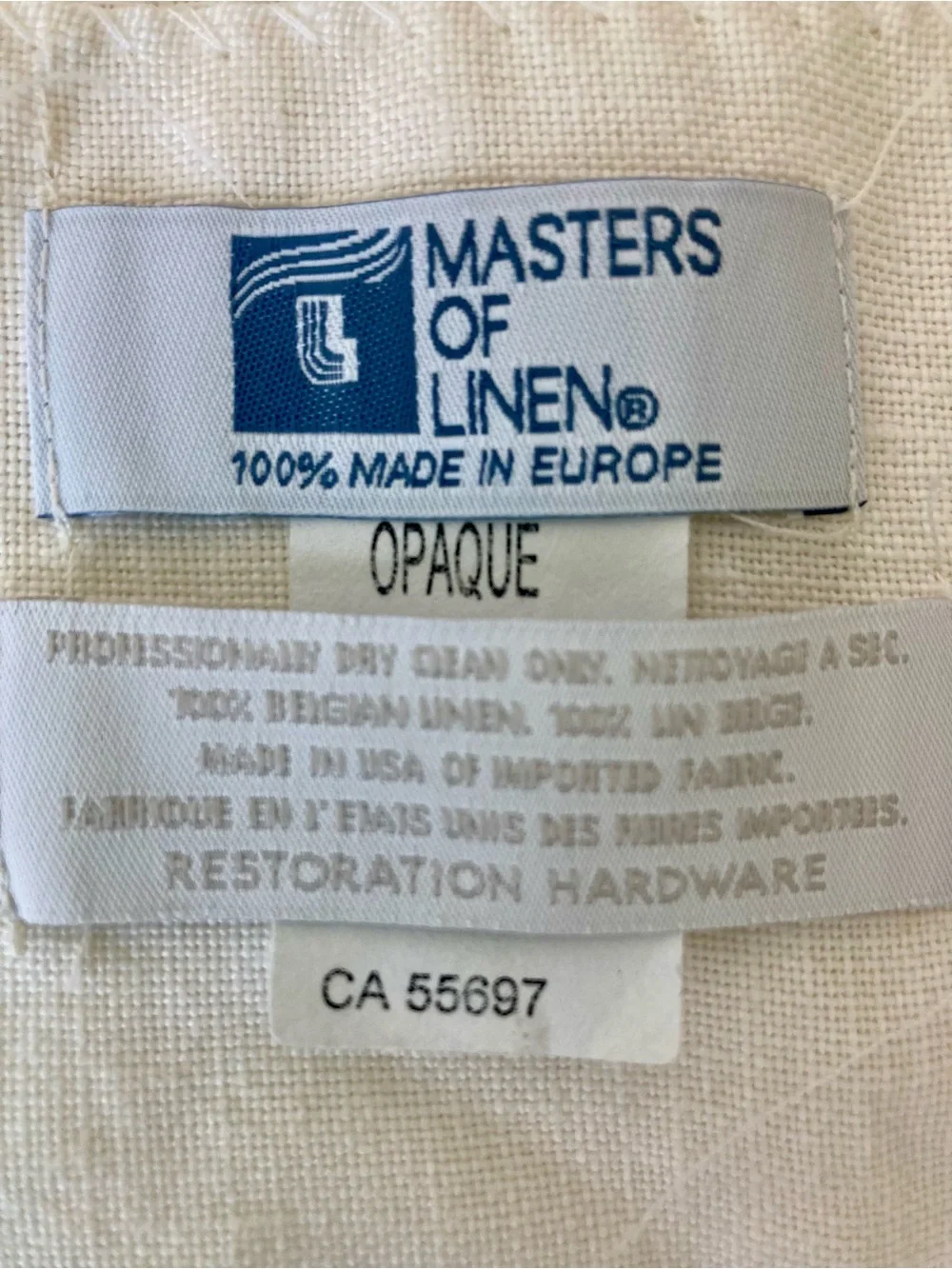Restoration Hardware White Sheer Drapes - Soft Window Panels. 2 curtains/pair.